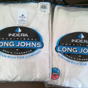 Indera Men's Traditional Long Johns Top & Bottom XL